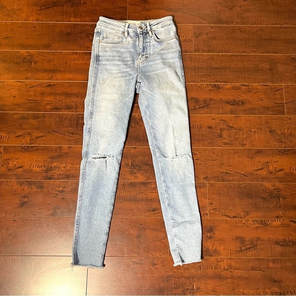FREE PEOPLE We The Free Denim Skinny Jeans Midrise Size 26 - Picture 2 of 10
